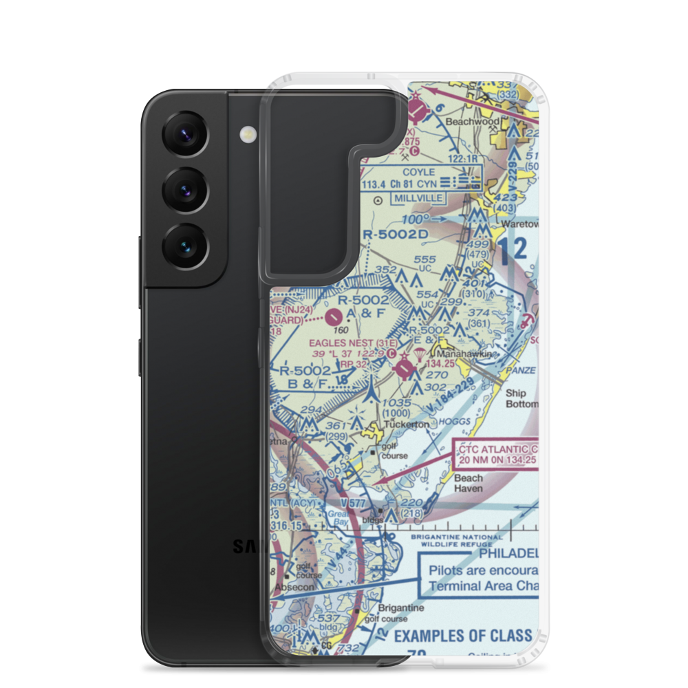 Eagles Nest Airport (31E) VFR Sectional Samsung Case Samsung Galaxy S22 model shown