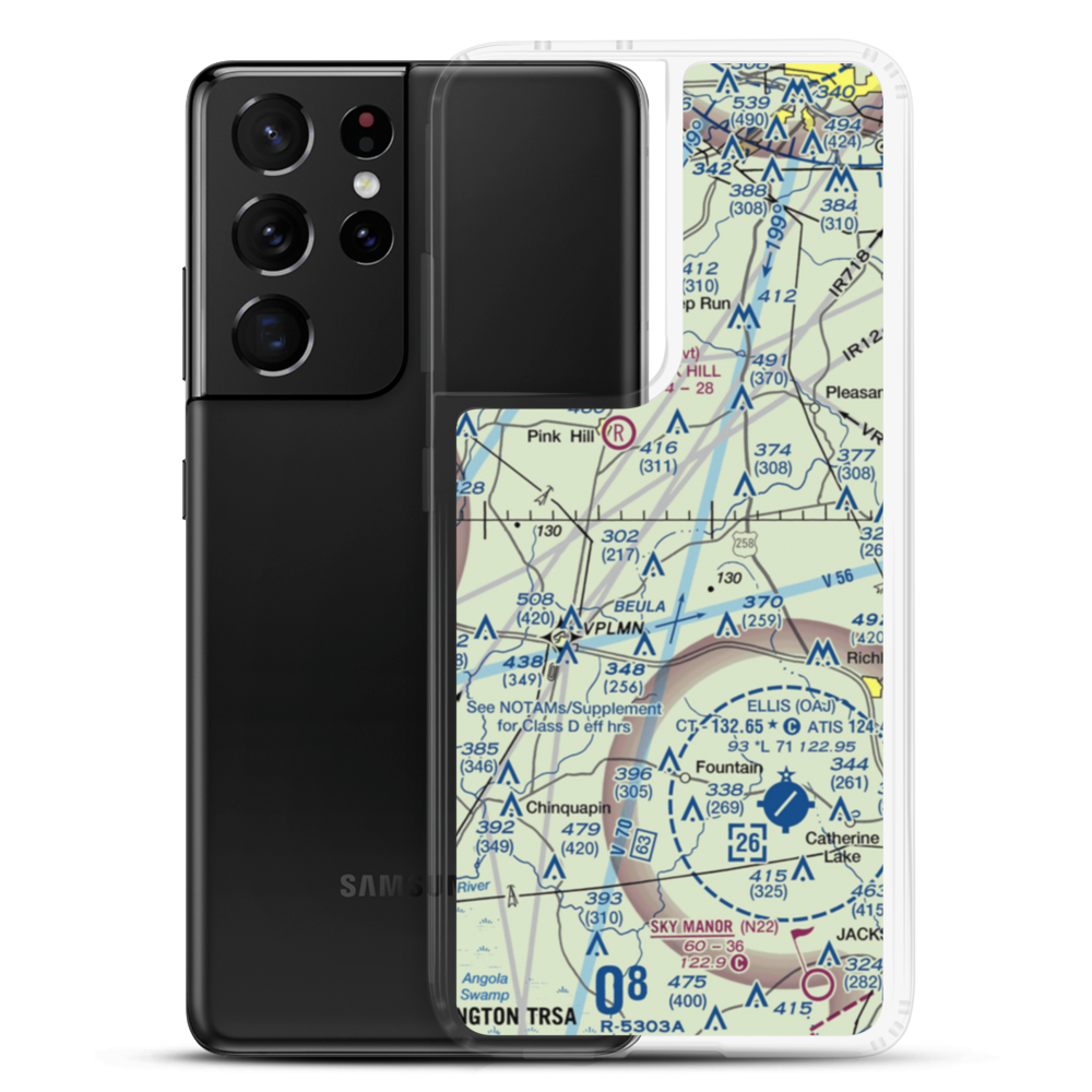 Eagles Nest Airport (6N9) VFR Sectional Samsung Case Samsung Galaxy S21 Ultra model shown