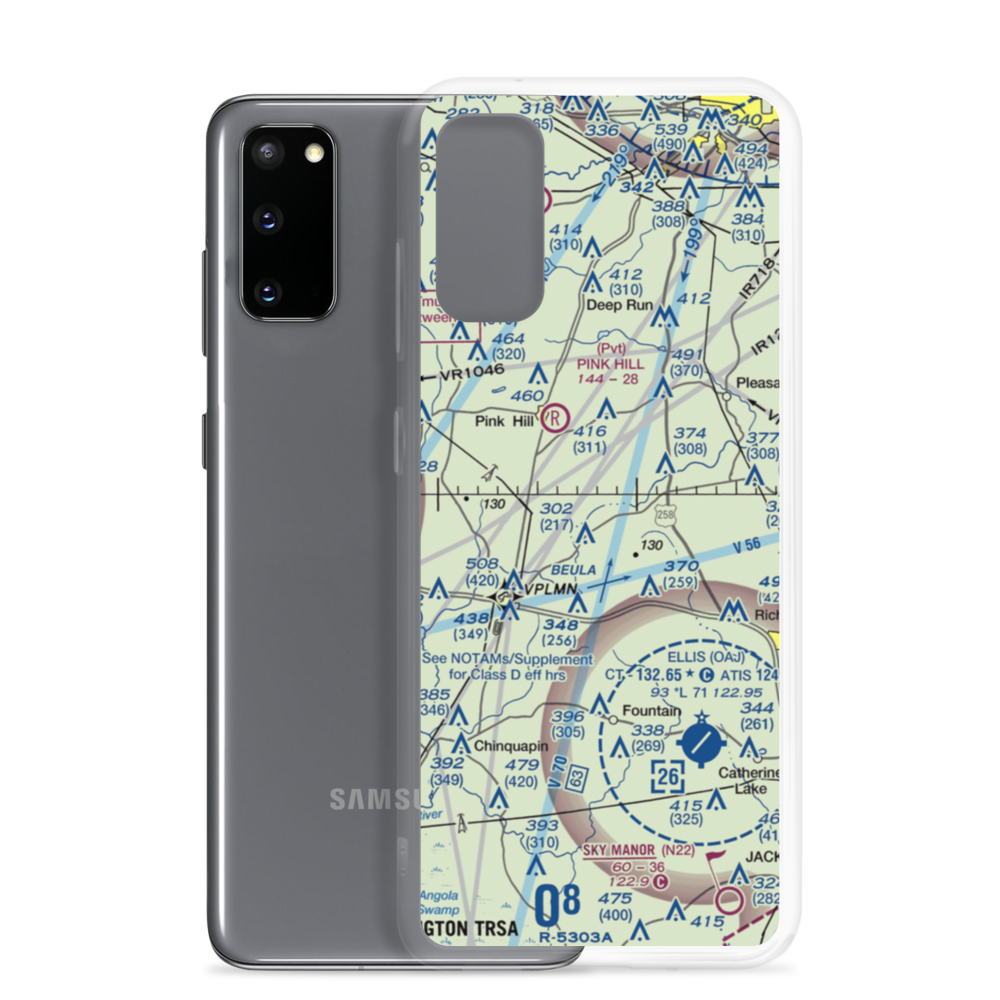Eagles Nest Airport (6N9) VFR Sectional Samsung Case Samsung Galaxy S20 model shown