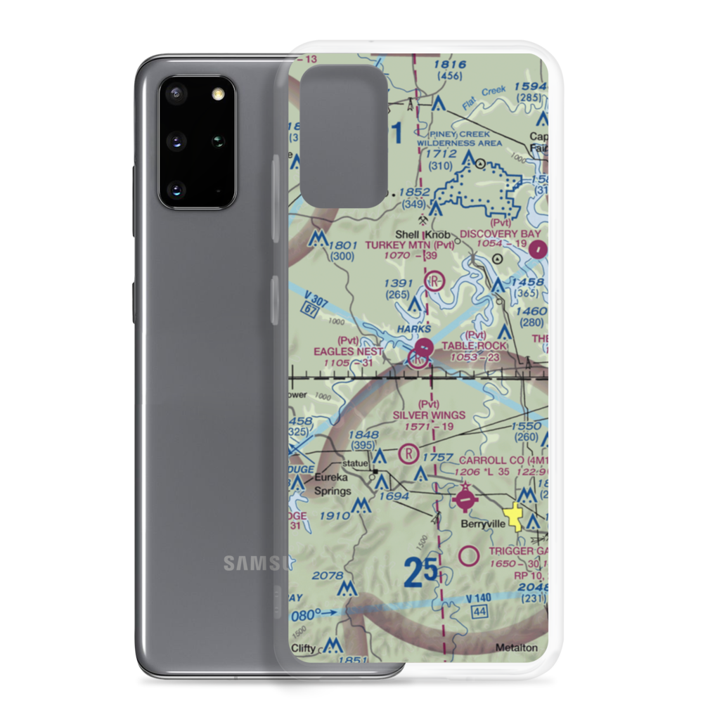 Eagles Nest Airport (MU98) VFR Sectional Samsung Case Samsung Galaxy S20 Plus model shown