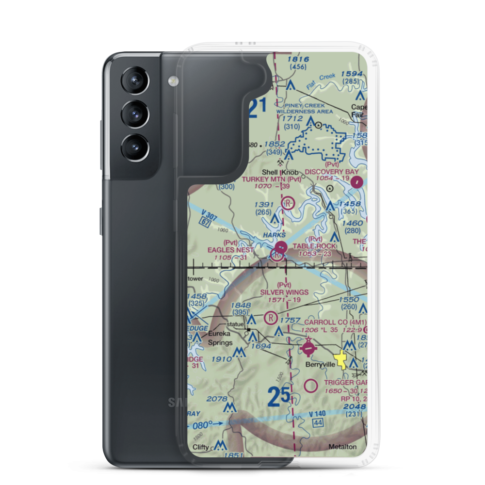 Eagles Nest Airport (MU98) VFR Sectional Samsung Case Samsung Galaxy S21 model shown