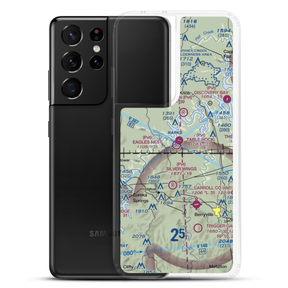 Eagles Nest Airport (MU98) VFR Sectional Samsung Case Samsung Galaxy S21 Ultra model shown