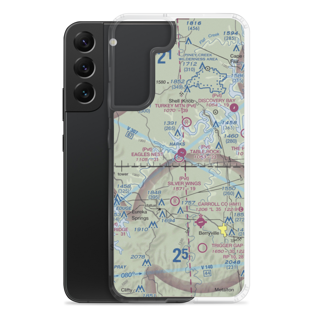 Eagles Nest Airport (MU98) VFR Sectional Samsung Case Samsung Galaxy S22 Plus model shown
