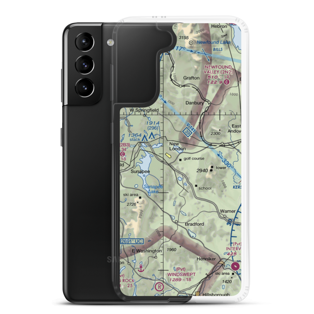 Eagles Nest Airport (NH40) VFR Sectional Samsung Case Samsung Galaxy S21 Plus model shown