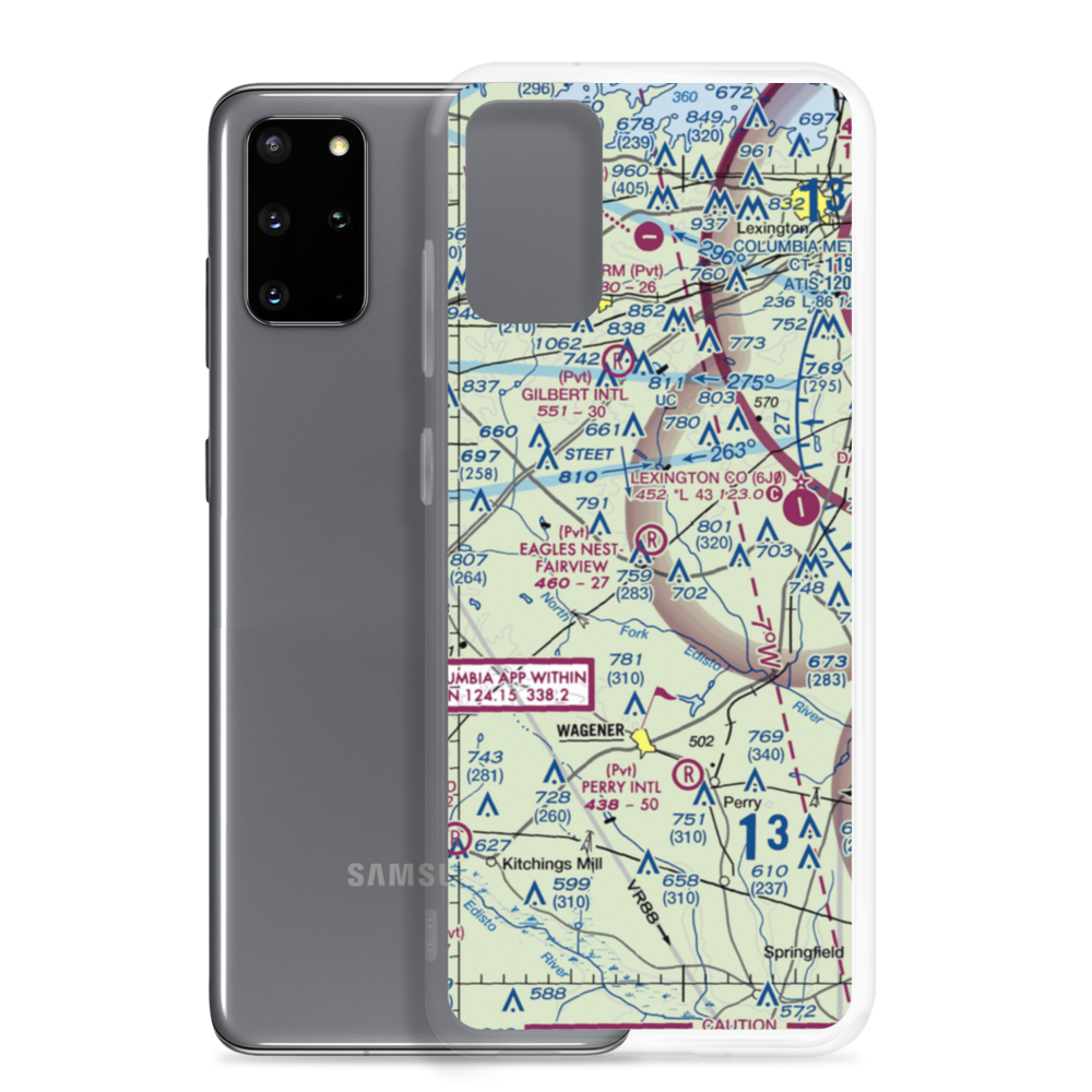 Eagles Nest-Fairview Airpark (SC23) VFR Sectional Samsung Case Samsung Galaxy S20 Plus model shown