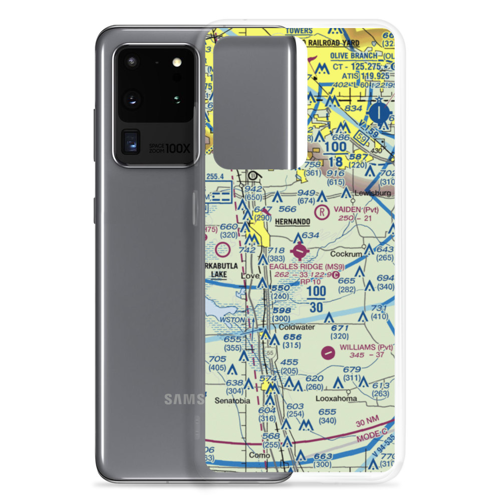 Eagles Ridge Airport (MS9) VFR Sectional Samsung Case Samsung Galaxy S20 Ultra model shown