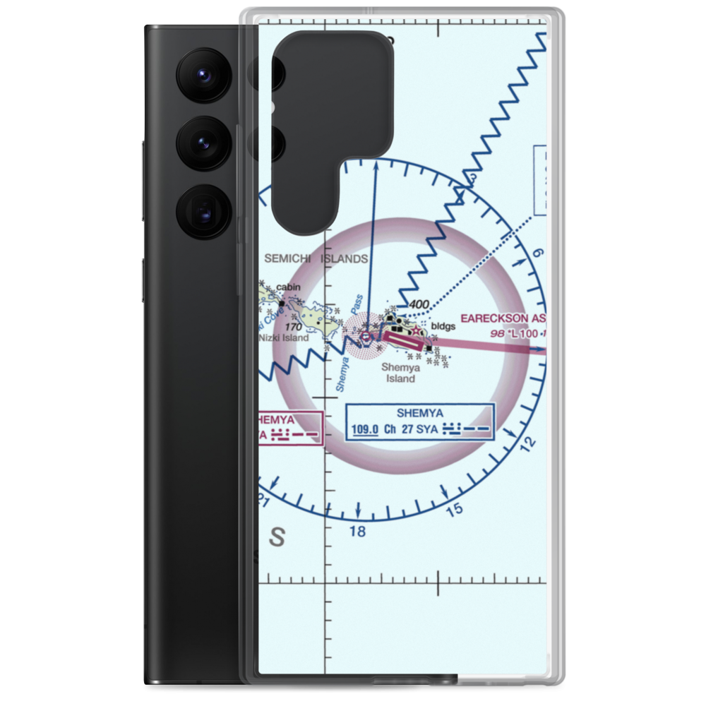 Eareckson Air Station (SYA) VFR Sectional Samsung Case Samsung Galaxy S22 Ultra model shown