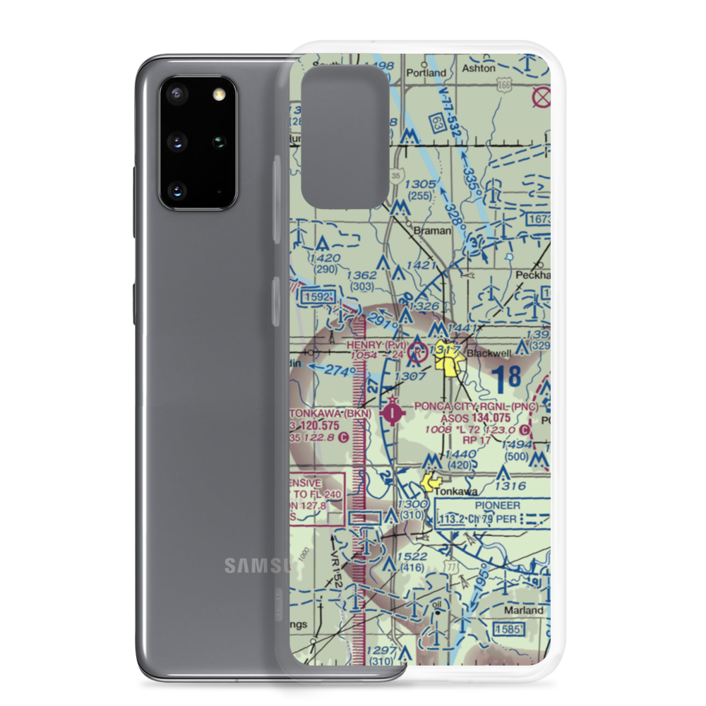 Earl Henry Airport (6OK6) VFR Sectional Samsung Case Samsung Galaxy S20 Plus model shown