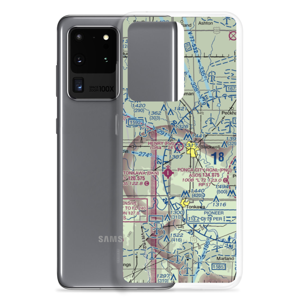 Earl Henry Airport (6OK6) VFR Sectional Samsung Case Samsung Galaxy S20 Ultra model shown