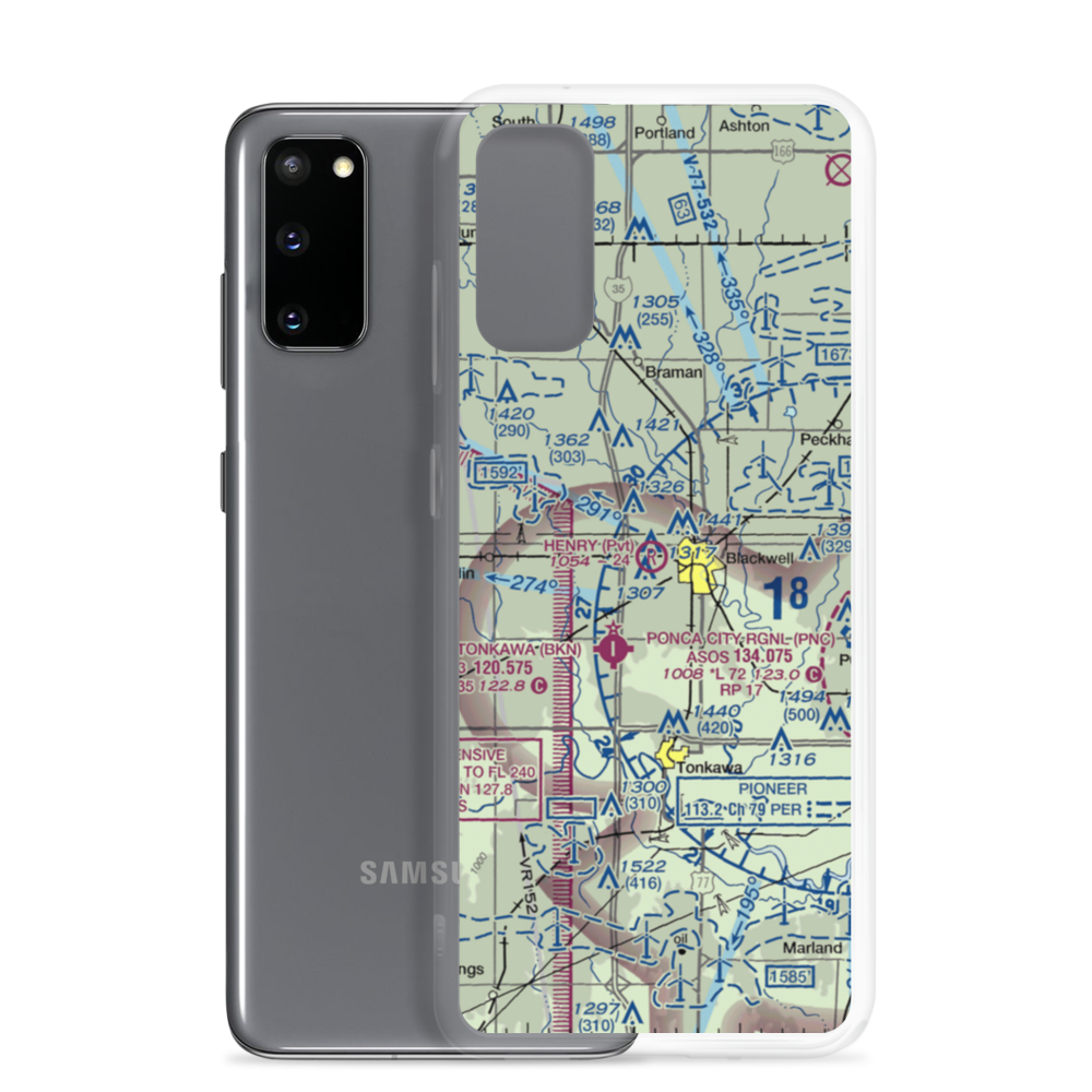 Earl Henry Airport (BWL) VFR Sectional Samsung Case Samsung Galaxy S20 model shown