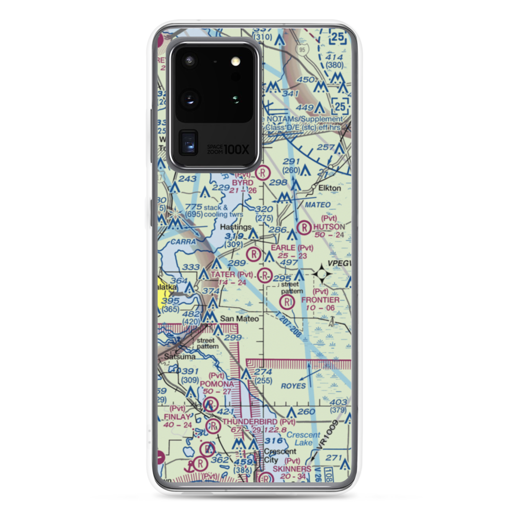 Earle Airpark (13FA) VFR Sectional Samsung Case Samsung Galaxy S20 Ultra model shown