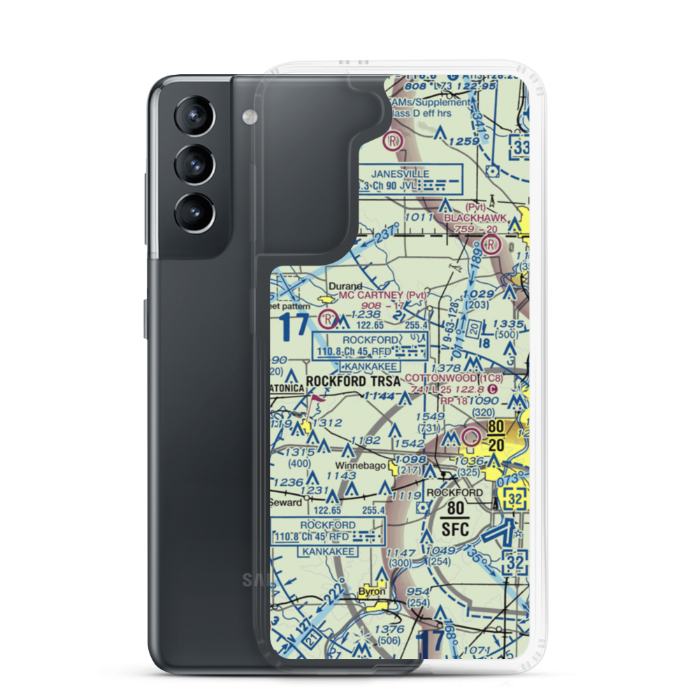 Early - Merkel Field (IS78) VFR Sectional Samsung Case Samsung Galaxy S21 model shown