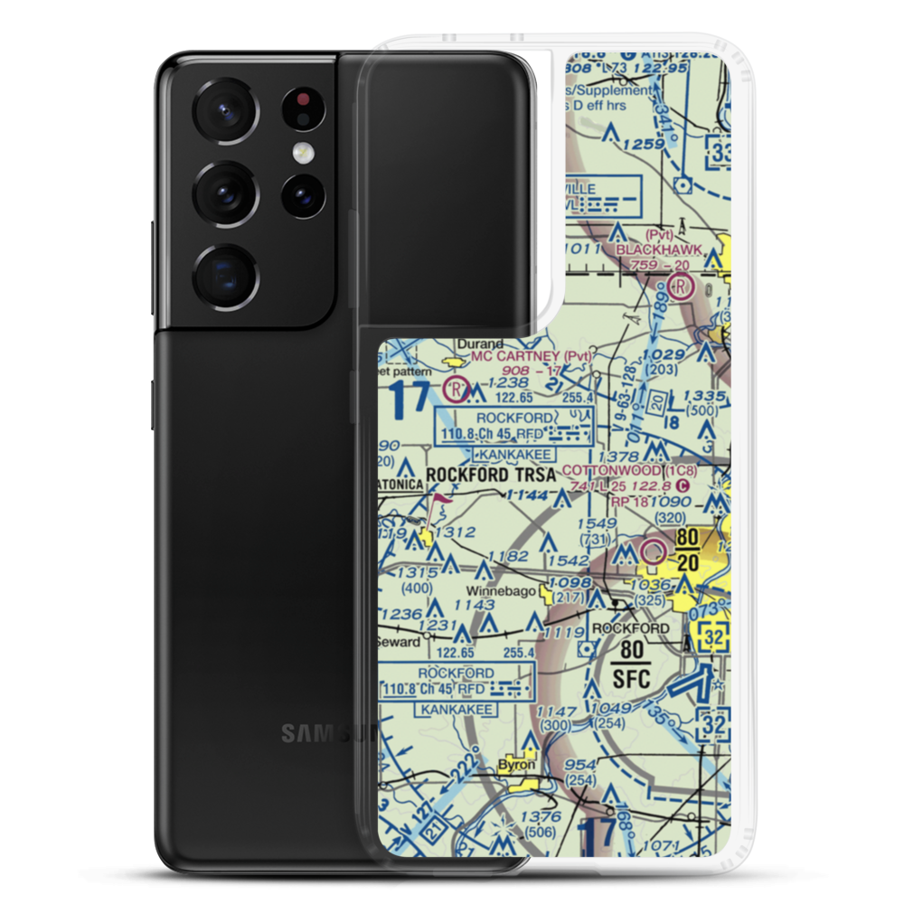 Early - Merkel Field (IS78) VFR Sectional Samsung Case Samsung Galaxy S21 Ultra model shown