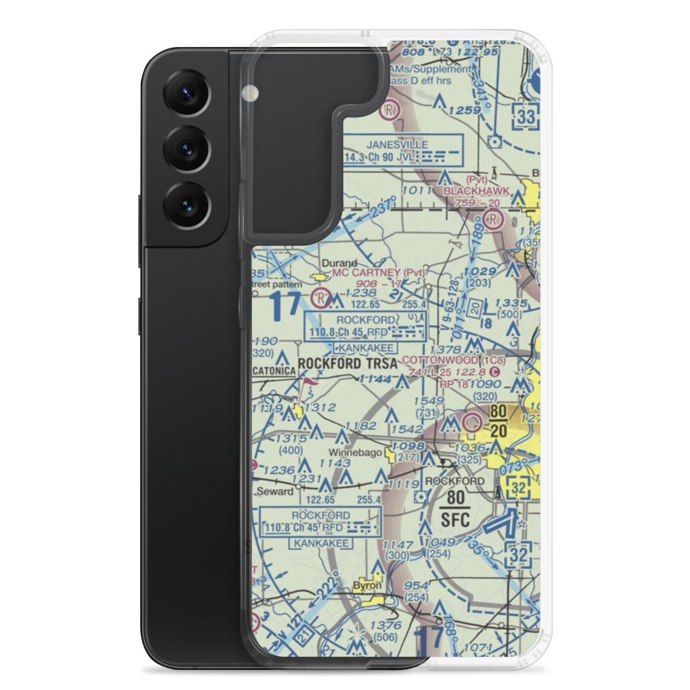 Early - Merkel Field (IS78) VFR Sectional Samsung Case Samsung Galaxy S22 Plus model shown