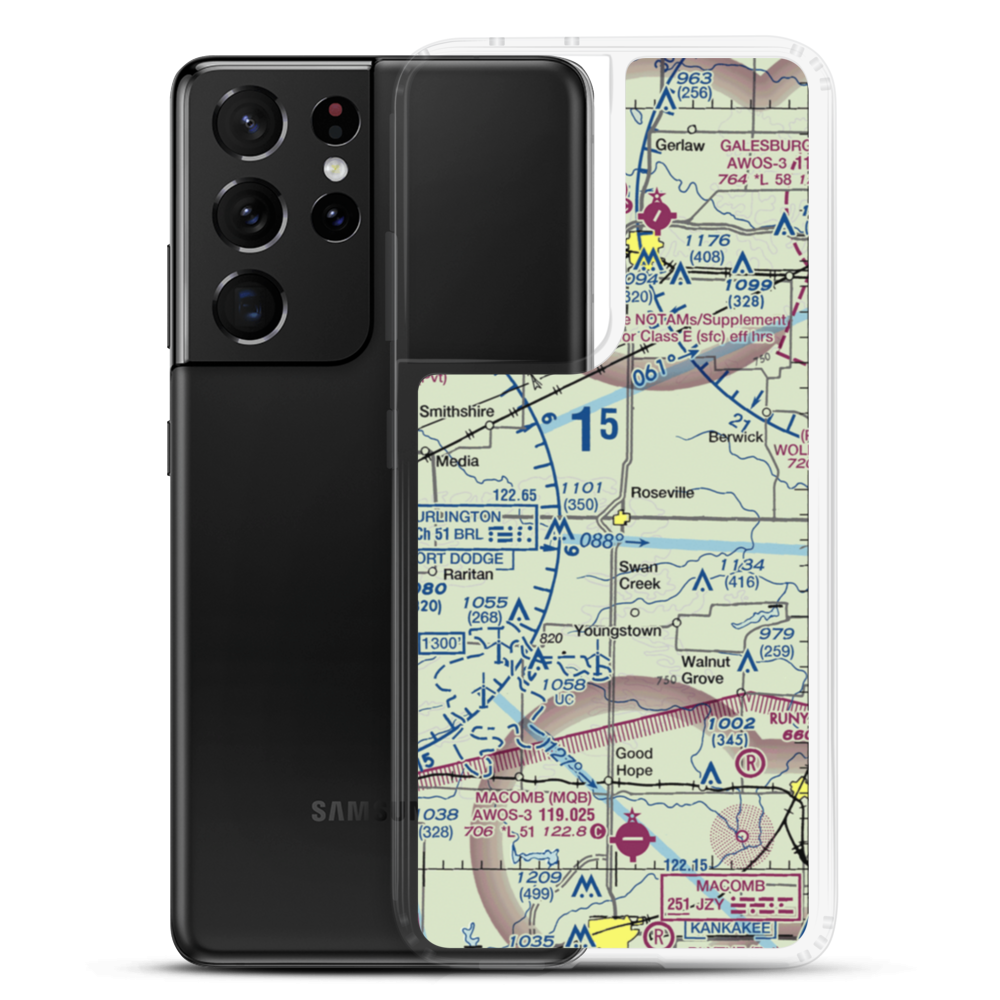 Earp Airport (3IS2) VFR Sectional Samsung Case Samsung Galaxy S21 Ultra model shown