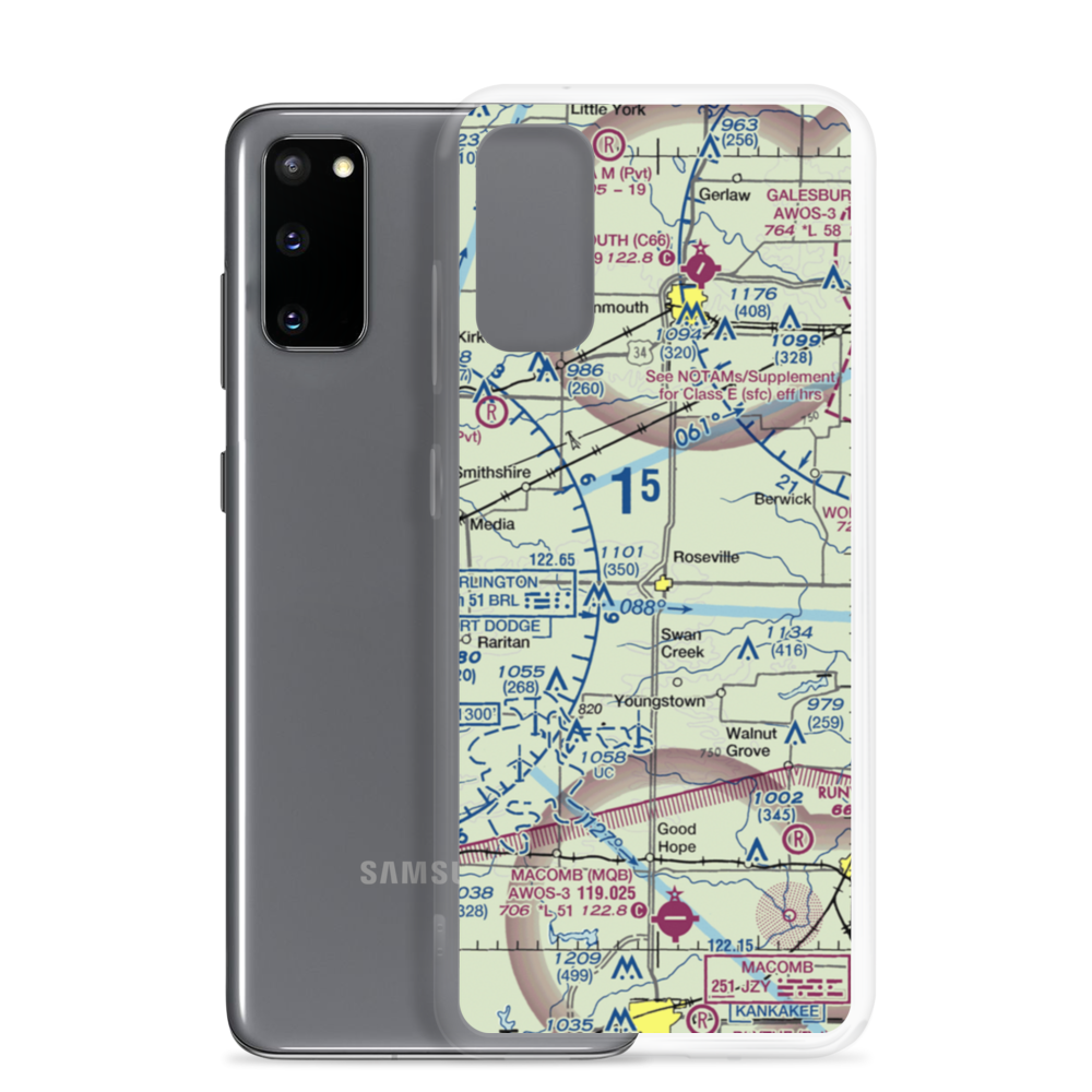 Earp Airport (3IS2) VFR Sectional Samsung Case Samsung Galaxy S20 model shown