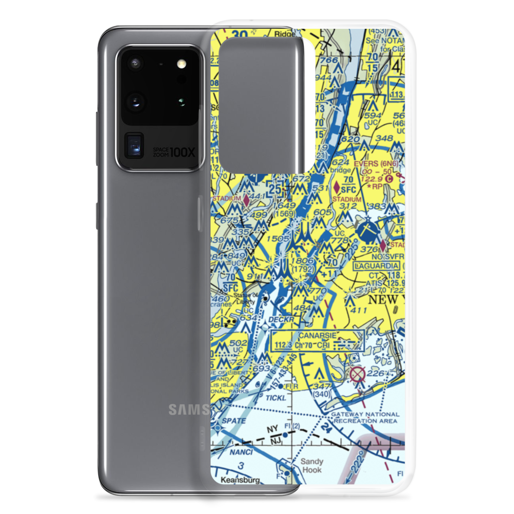 East 34th Street Heliport (6N5) VFR Sectional Samsung Case Samsung Galaxy S20 Ultra model shown