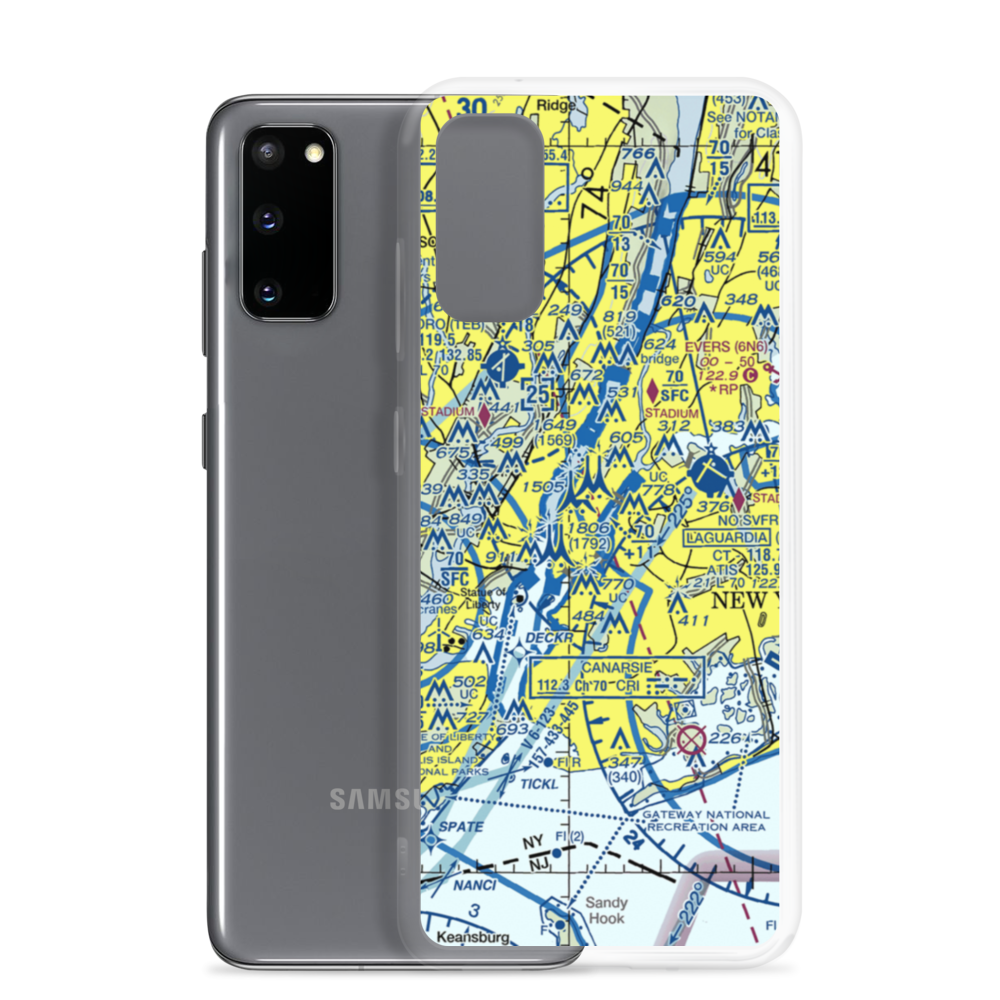 East 34th Street Heliport (6N5) VFR Sectional Samsung Case Samsung Galaxy S20 model shown
