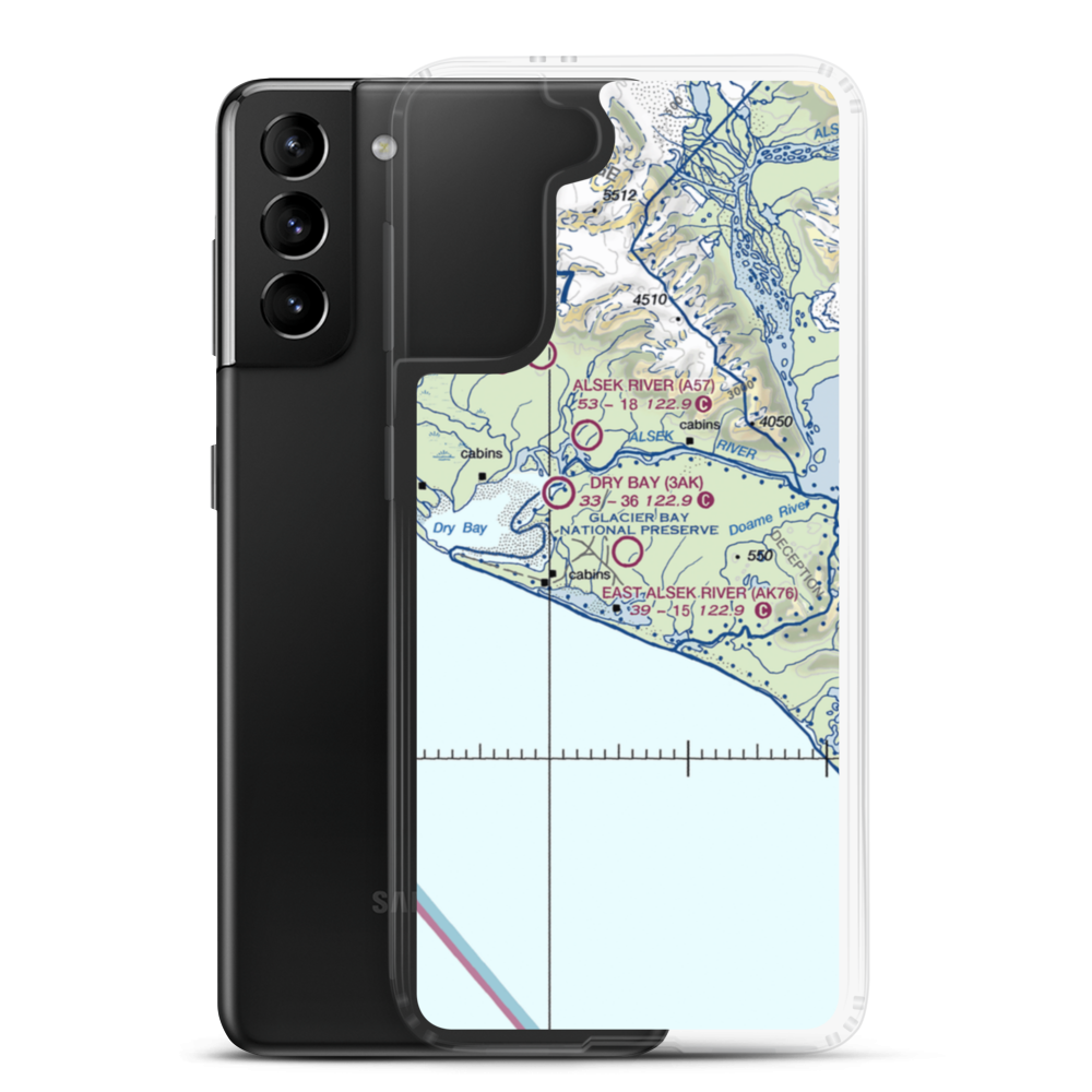 East Alsek River Airport (AK76) VFR Sectional Samsung Case Samsung Galaxy S21 Plus model shown