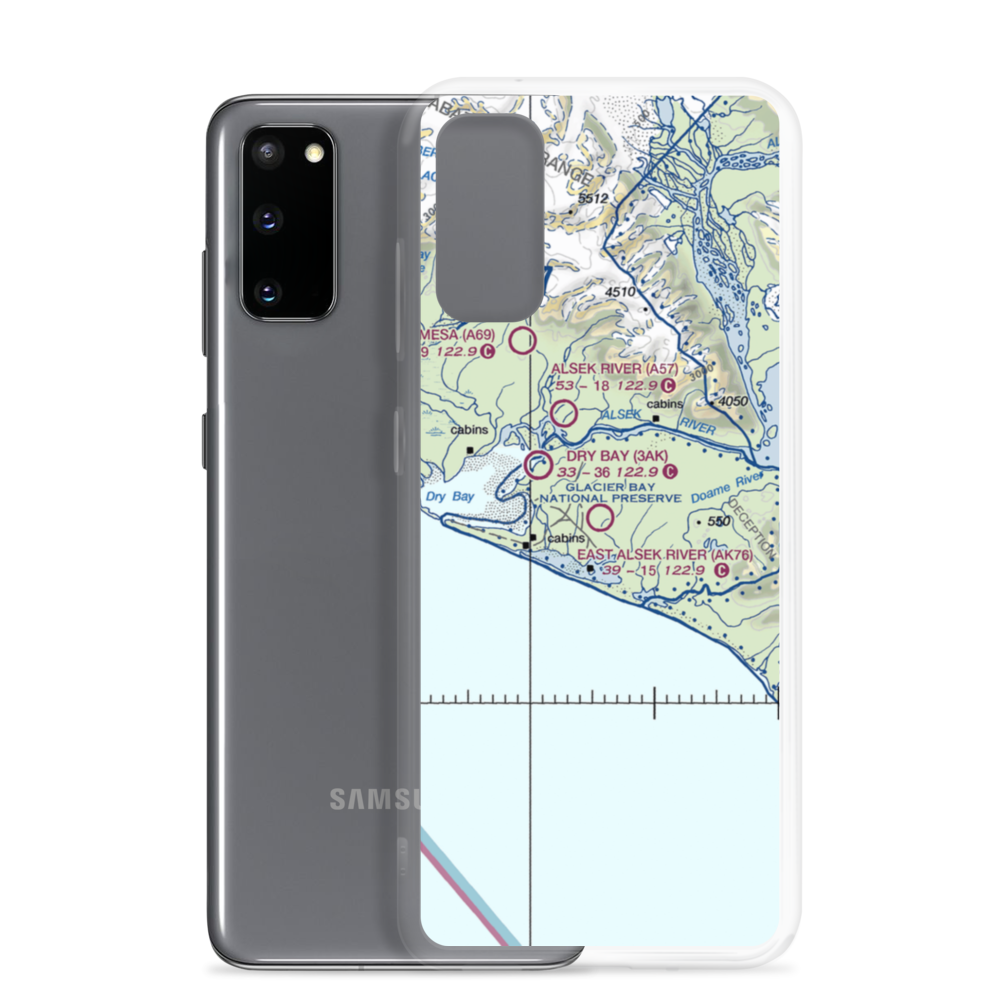 East Alsek River Airport (AK76) VFR Sectional Samsung Case Samsung Galaxy S20 model shown