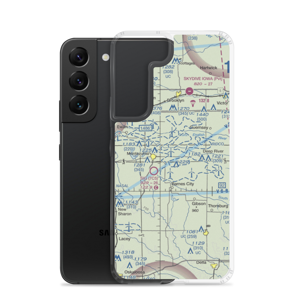 East Field (03IA) VFR Sectional Samsung Case Samsung Galaxy S22 model shown