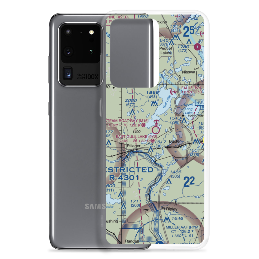 East Gull Lake Airport (9Y2) VFR Sectional Samsung Case Samsung Galaxy S20 Ultra model shown