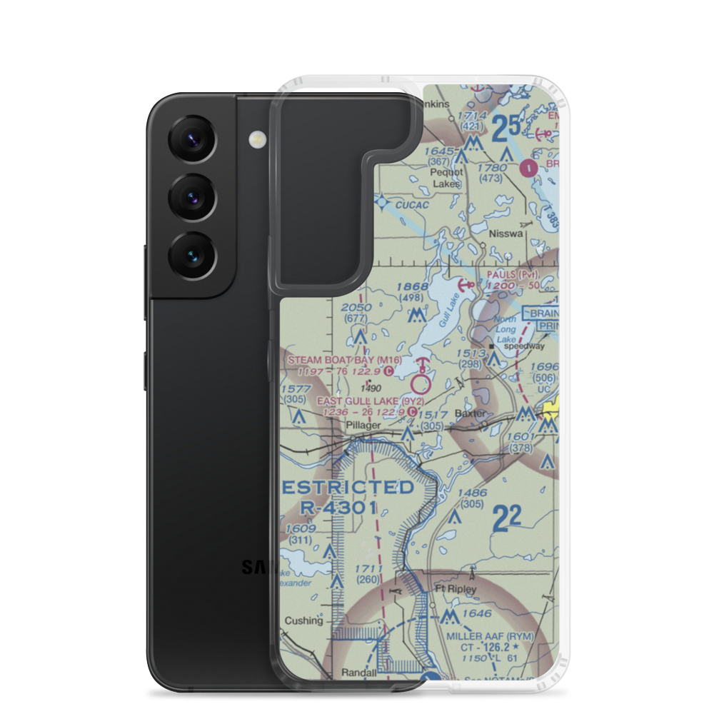 East Gull Lake Airport (9Y2) VFR Sectional Samsung Case Samsung Galaxy S22 model shown