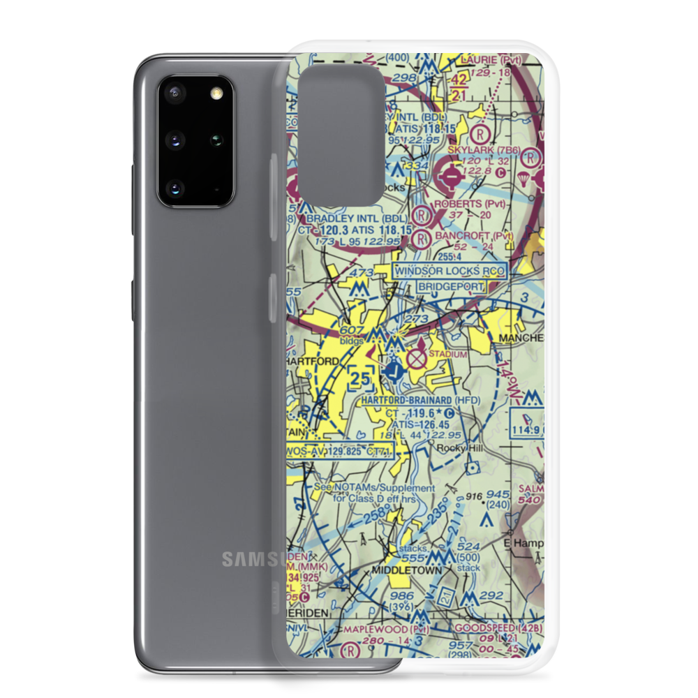 East Hartford Airport (EHT) VFR Sectional Samsung Case Samsung Galaxy S20 Plus model shown