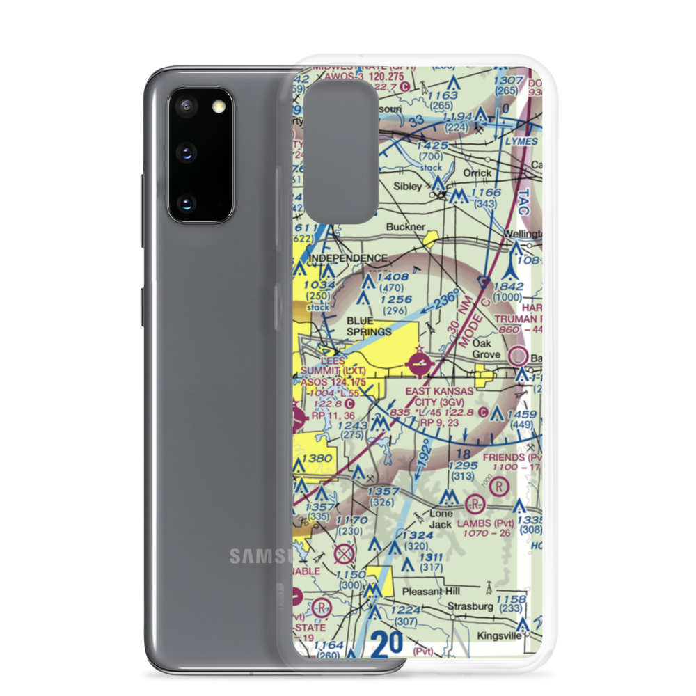 East Kansas City Airport (3GV) VFR Sectional Samsung Case Samsung Galaxy S20 model shown