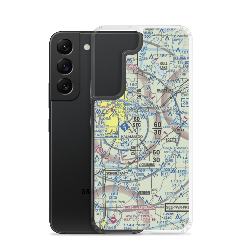East Lake Airport (66MI) VFR Sectional Samsung Case Samsung Galaxy S22 model shown