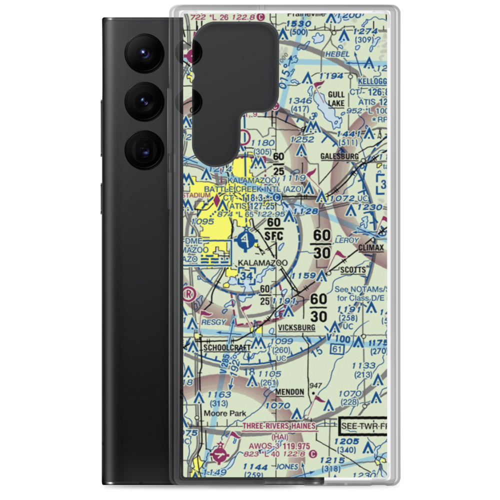 East Lake Airport (66MI) VFR Sectional Samsung Case Samsung Galaxy S22 Ultra model shown