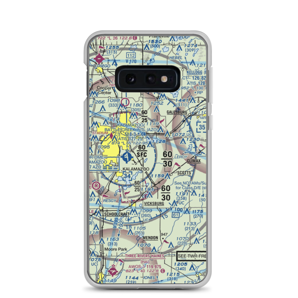East Lake Airport (66MI) VFR Sectional Samsung Case Samsung Galaxy S10e model shown