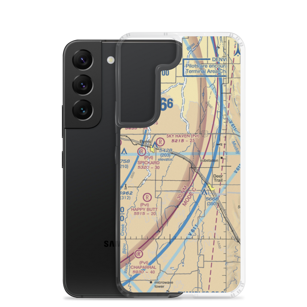 East Moore Field (8CO4) VFR Sectional Samsung Case Samsung Galaxy S22 model shown