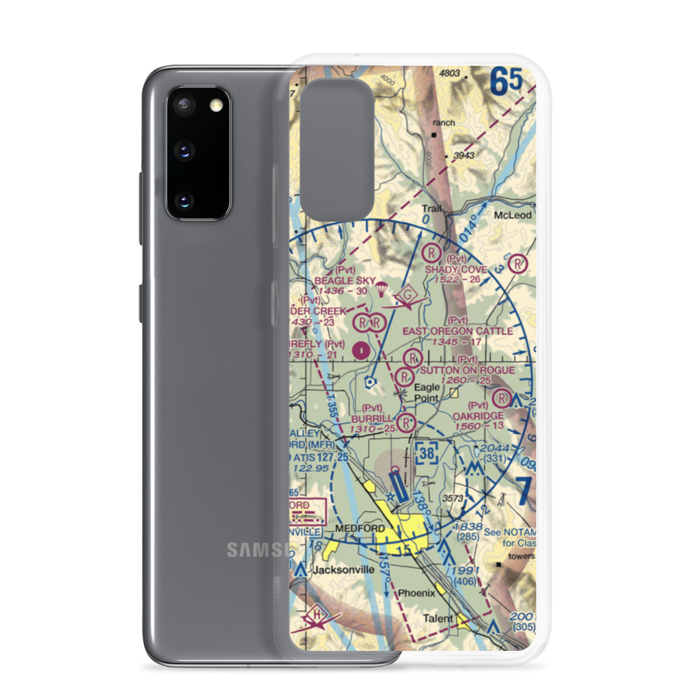 East Oregon Cattle Co Airport (0OR5) VFR Sectional Samsung Case Samsung Galaxy S20 model shown