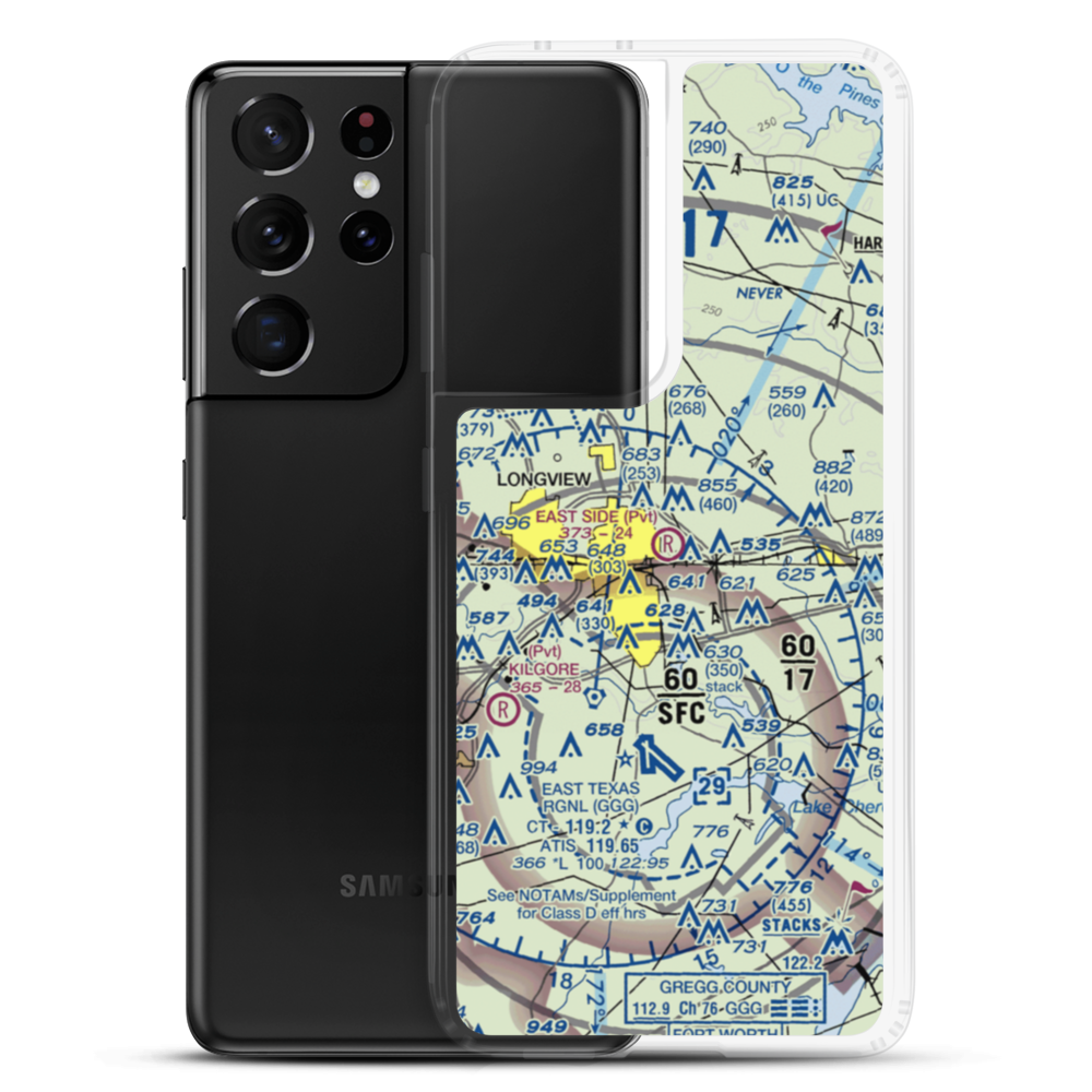 East Side Airport (3TS0) VFR Sectional Samsung Case Samsung Galaxy S21 Ultra model shown