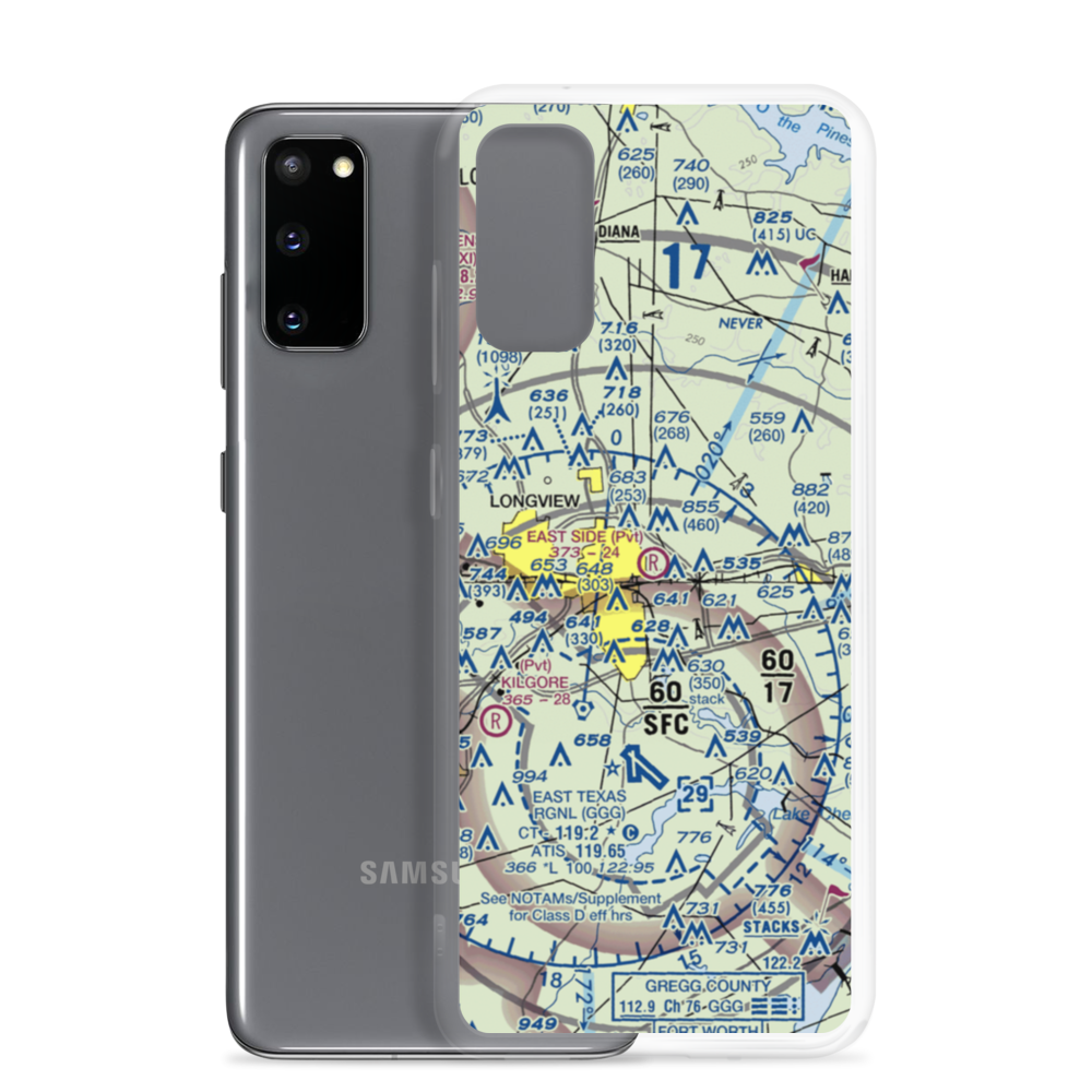 East Side Airport (3TS0) VFR Sectional Samsung Case Samsung Galaxy S20 model shown