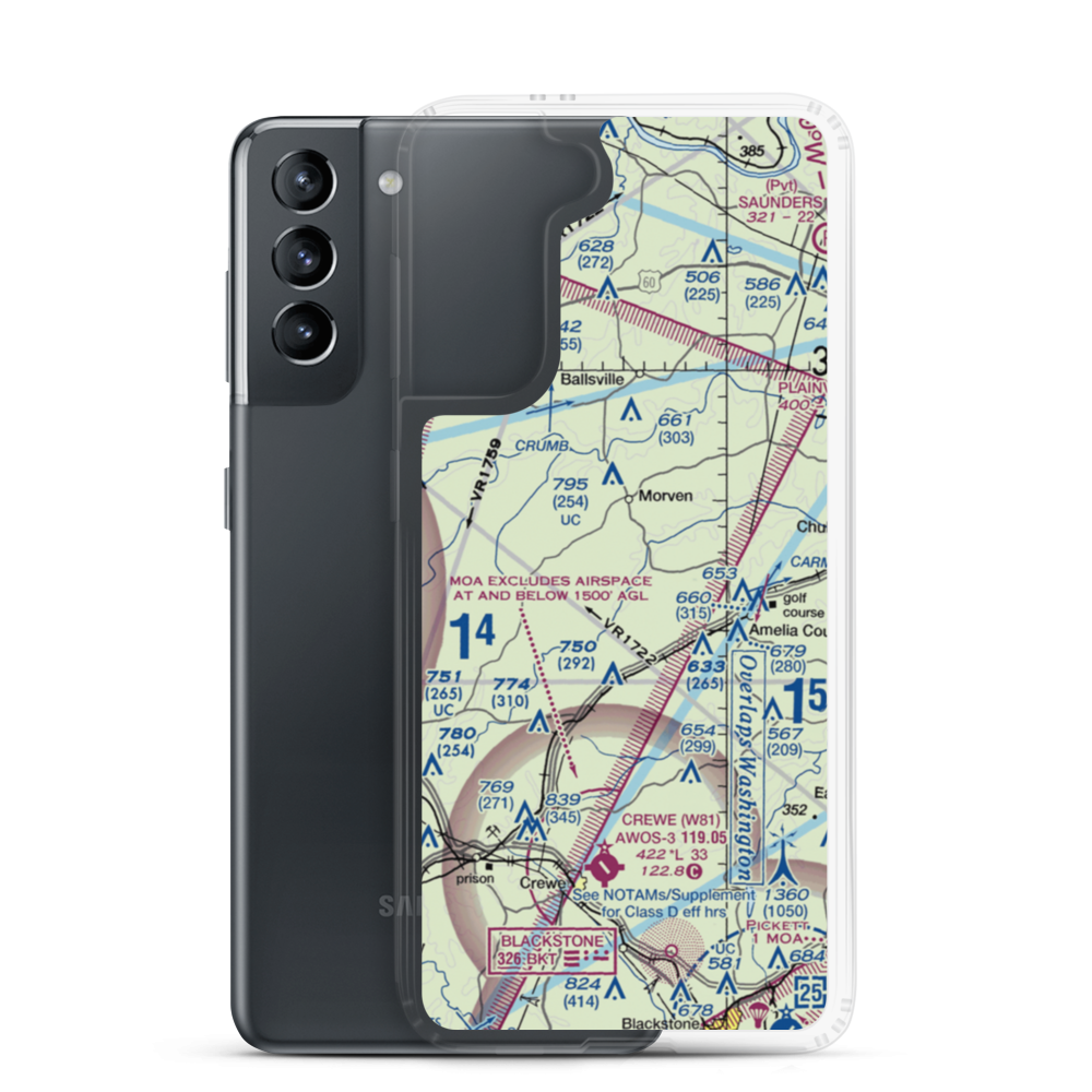 Easter Field (VG38) VFR Sectional Samsung Case Samsung Galaxy S21 model shown
