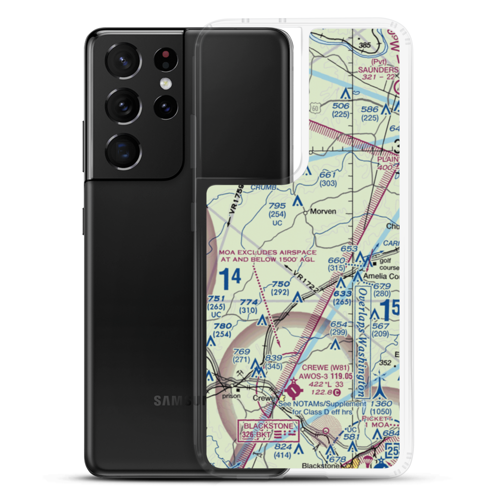 Easter Field (VG38) VFR Sectional Samsung Case Samsung Galaxy S21 Ultra model shown