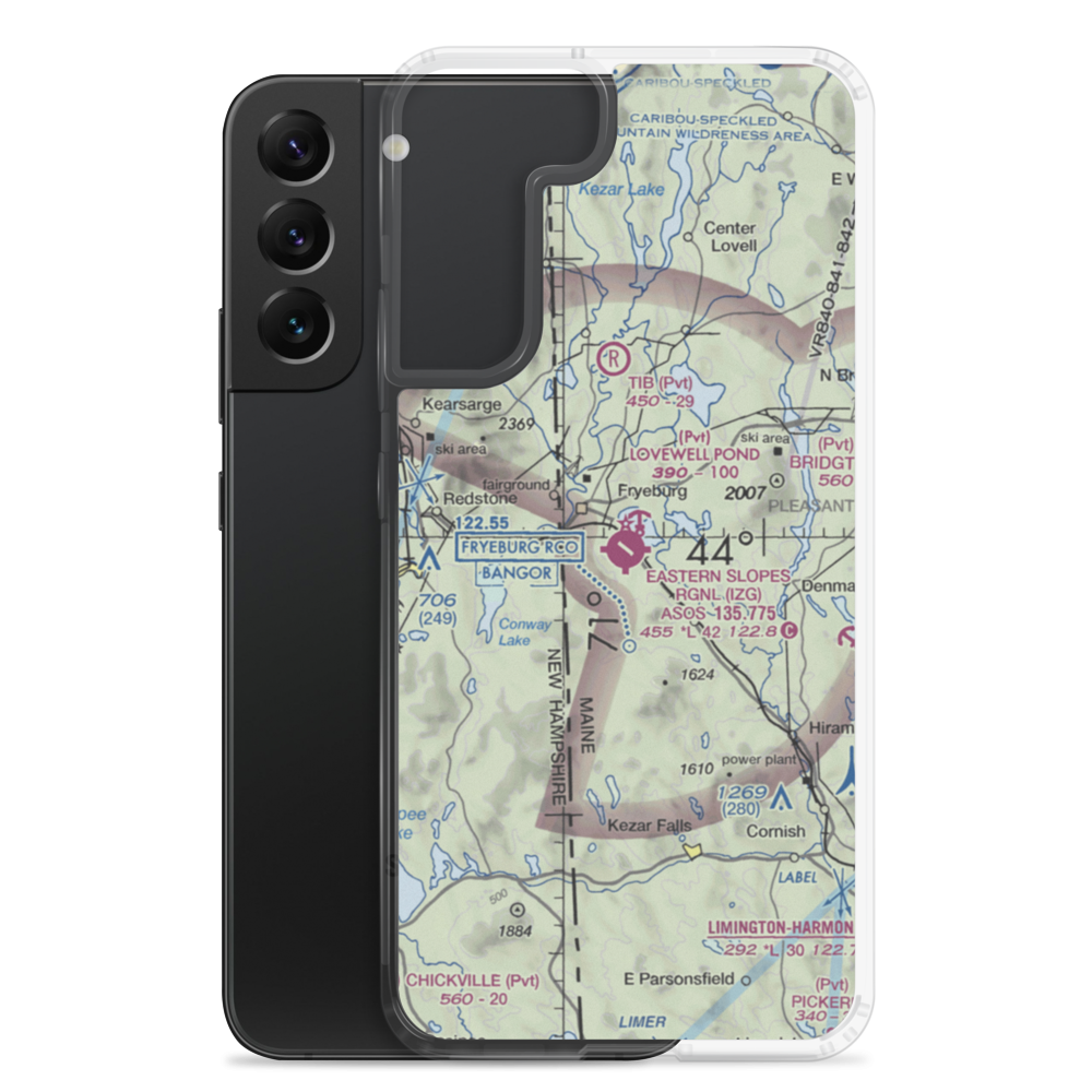 Eastern Slopes Regional Airport (IZG) VFR Sectional Samsung Case Samsung Galaxy S22 Plus model shown