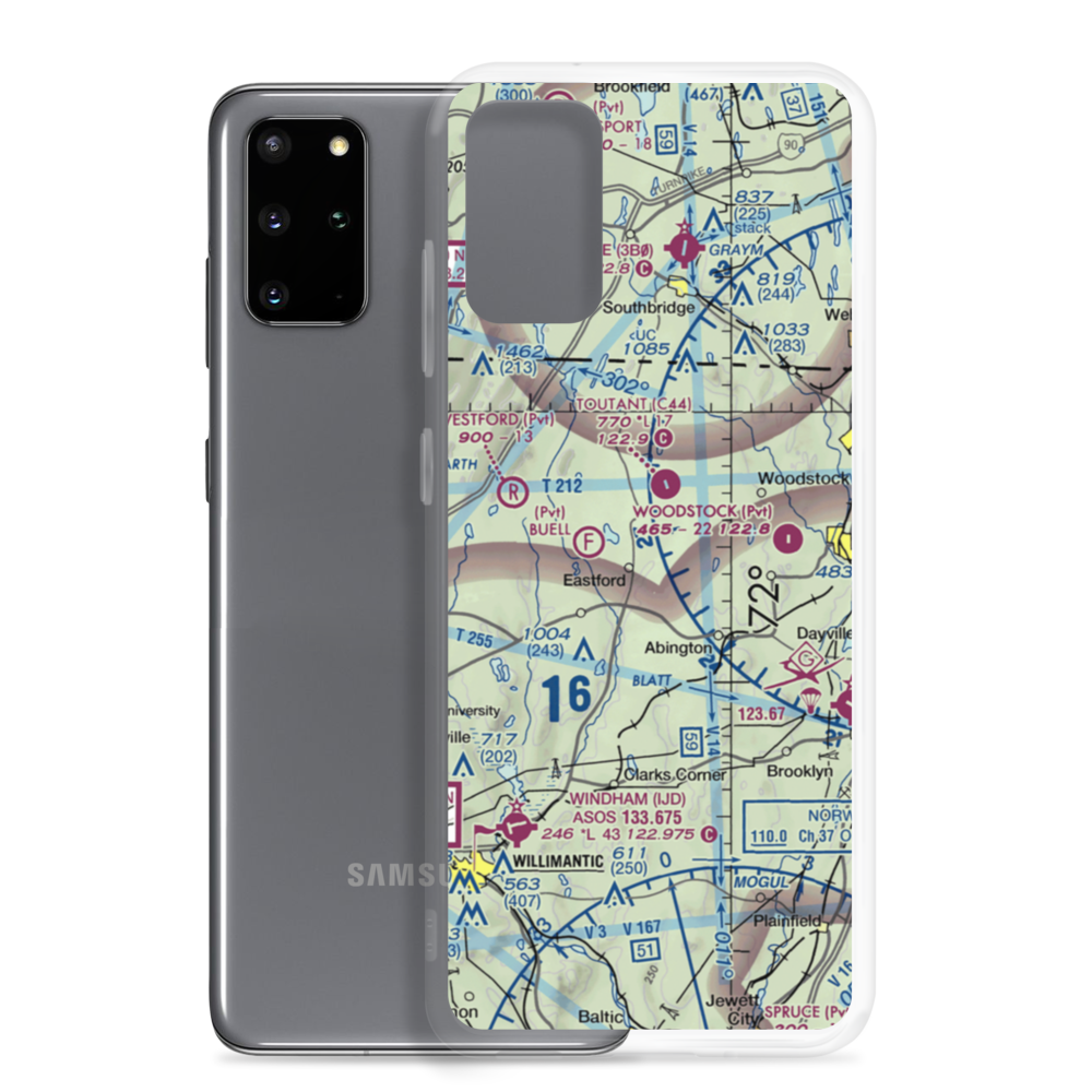 Eastford Airport (5CT0) VFR Sectional Samsung Case Samsung Galaxy S20 Plus model shown
