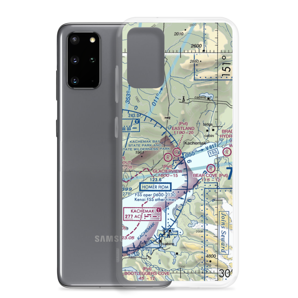 Eastland Airport (98AK) VFR Sectional Samsung Case Samsung Galaxy S20 Plus model shown