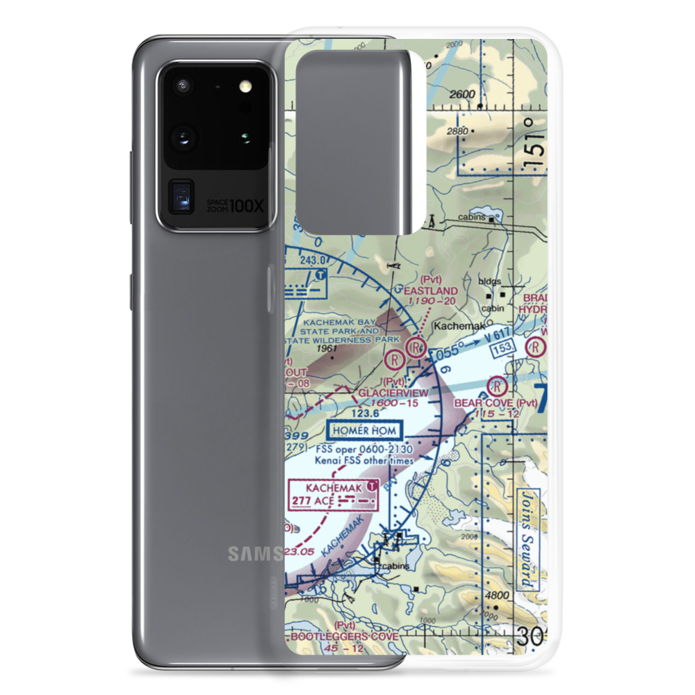 Eastland Airport (98AK) VFR Sectional Samsung Case Samsung Galaxy S20 Ultra model shown