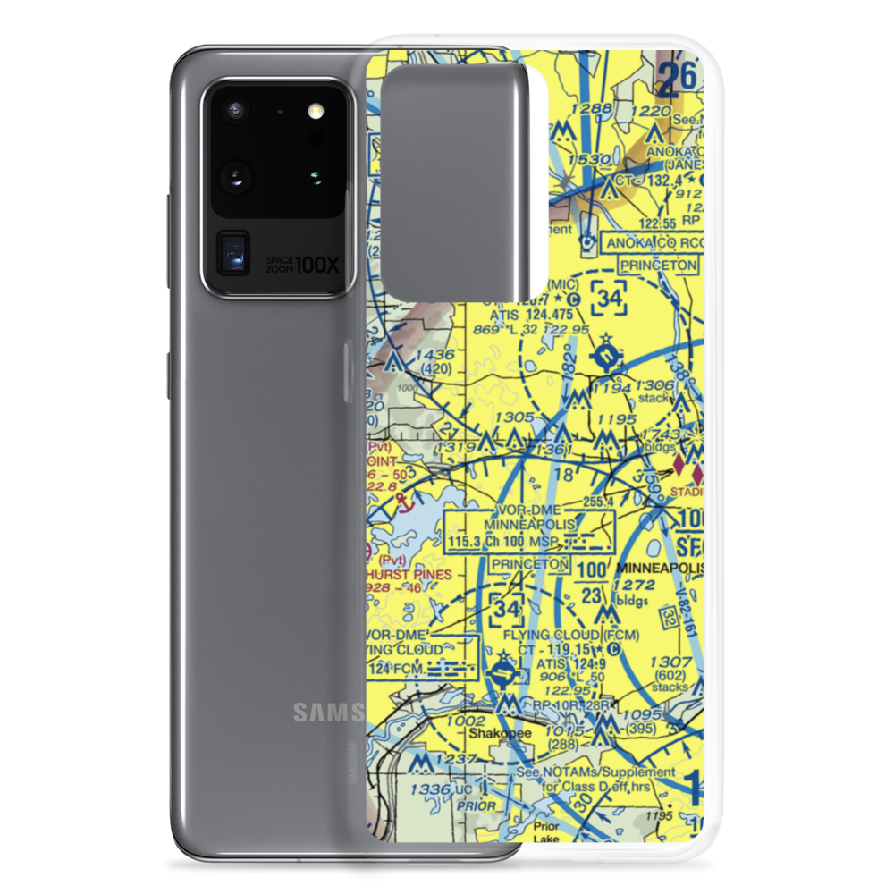 Eastmans Medicine Lake Seaplane Base (22MN) VFR Sectional Samsung Case Samsung Galaxy S20 Ultra model shown