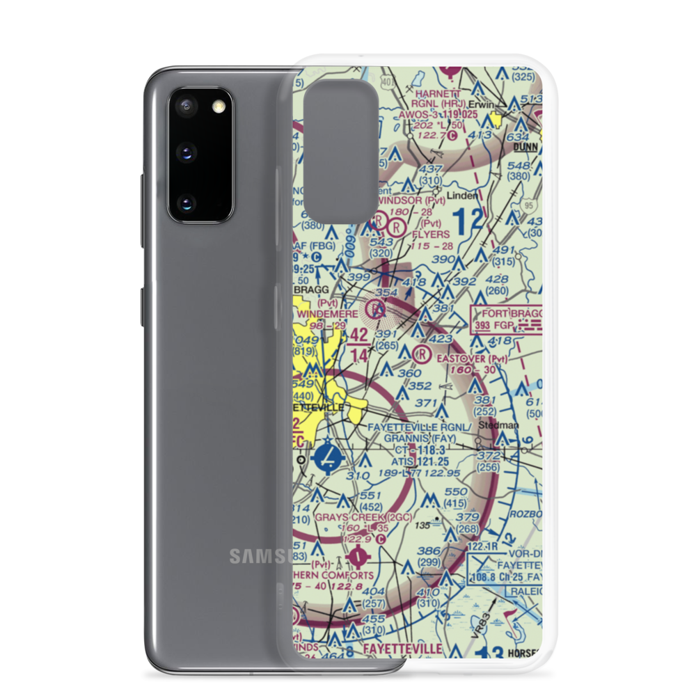 Eastover Air Ranch Airport (6NC3) VFR Sectional Samsung Case Samsung Galaxy S20 model shown