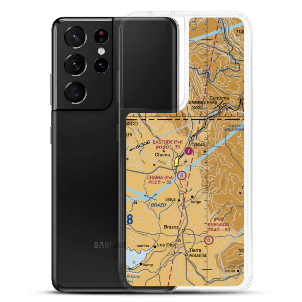 Eastside Airport (NM24) VFR Sectional Samsung Case Samsung Galaxy S21 Ultra model shown