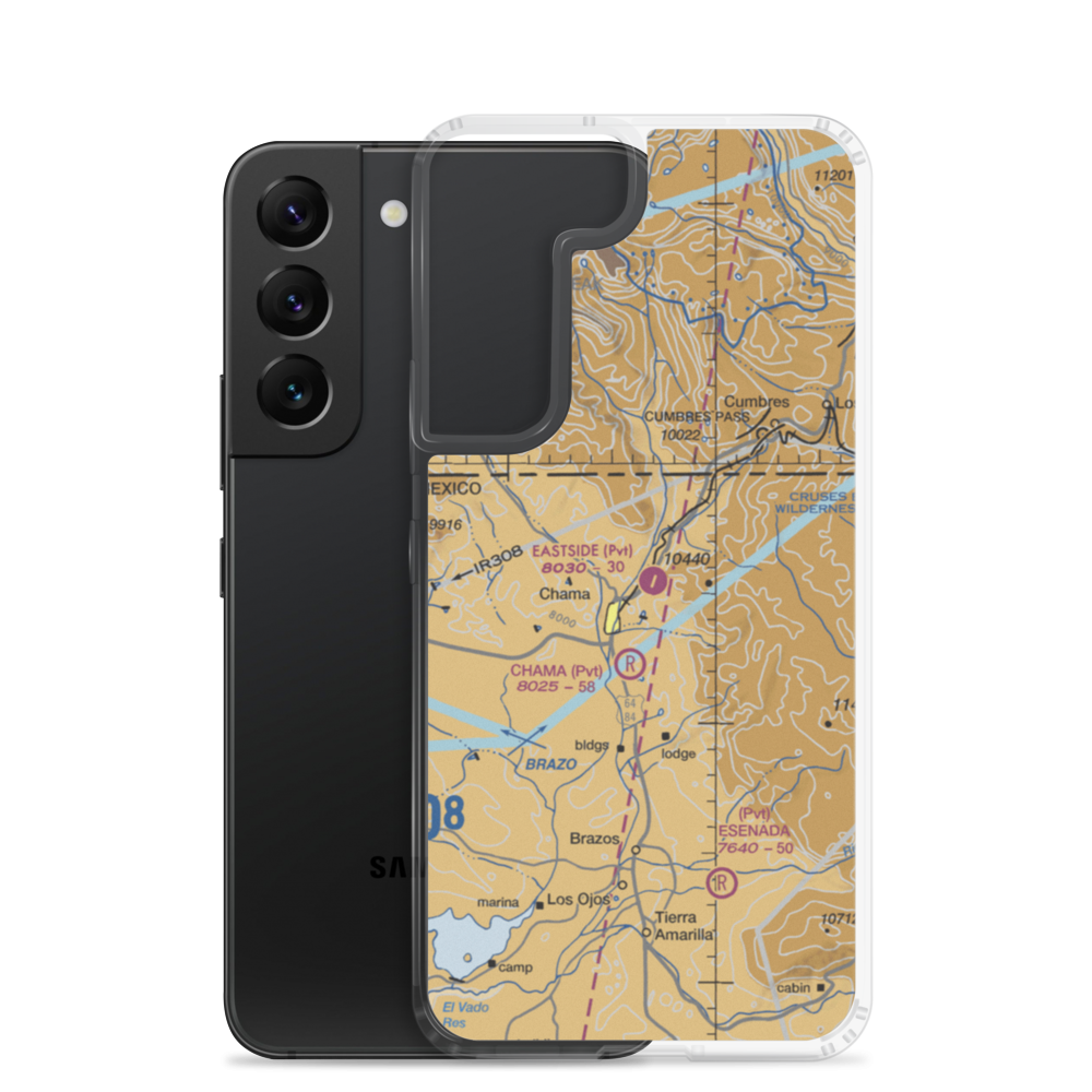 Eastside Airport (NM24) VFR Sectional Samsung Case Samsung Galaxy S22 model shown