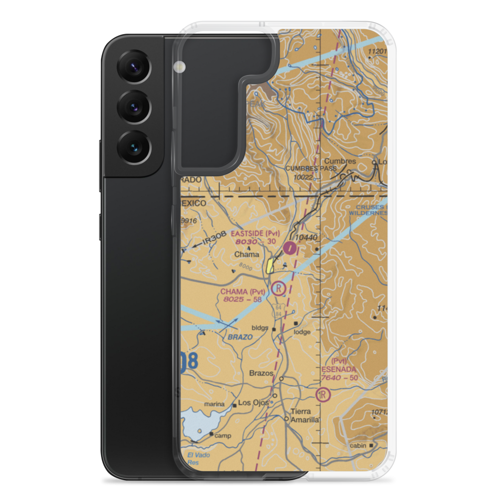 Eastside Airport (NM24) VFR Sectional Samsung Case Samsung Galaxy S22 Plus model shown