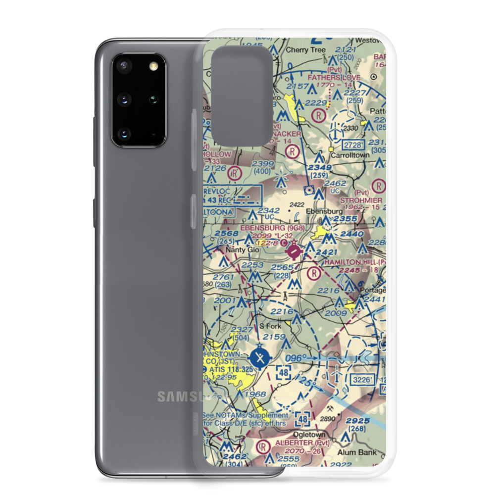Ebensburg Airport (9G8) VFR Sectional Samsung Case Samsung Galaxy S20 Plus model shown