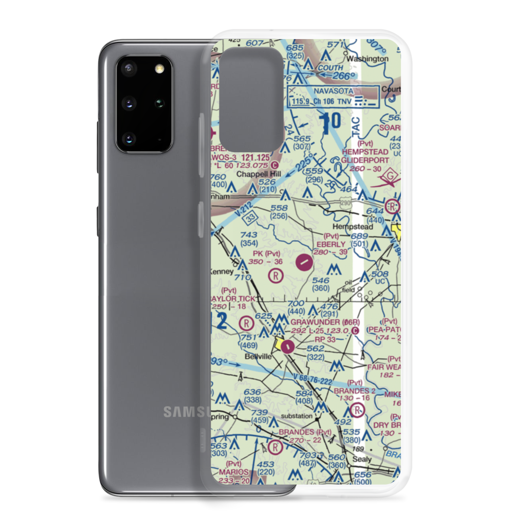 Eberly Ranch Airport (TX70) VFR Sectional Samsung Case Samsung Galaxy S20 Plus model shown