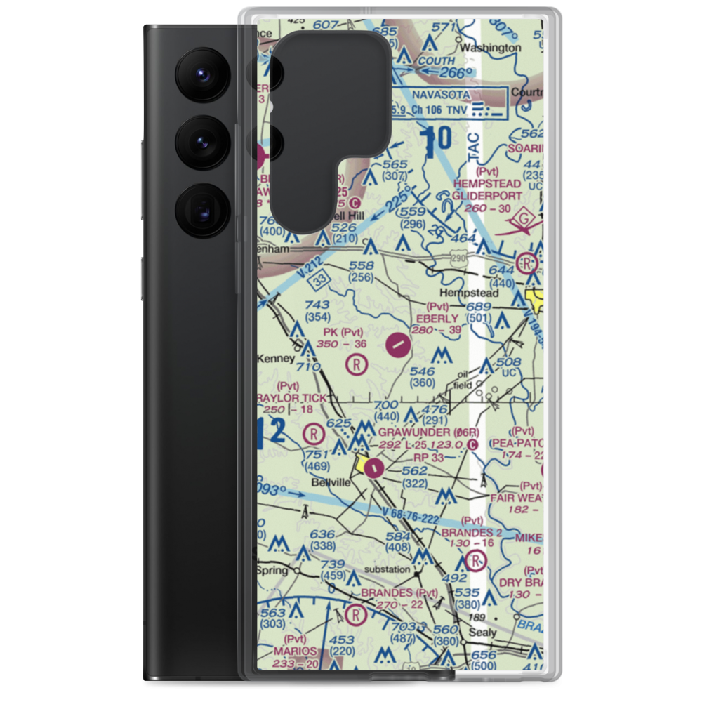 Eberly Ranch Airport (TX70) VFR Sectional Samsung Case Samsung Galaxy S22 Ultra model shown
